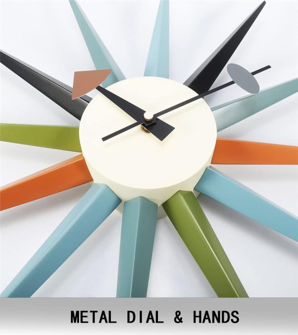 Reloj de pared de puntas