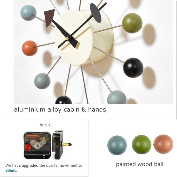 Reloj de pared de bolas
