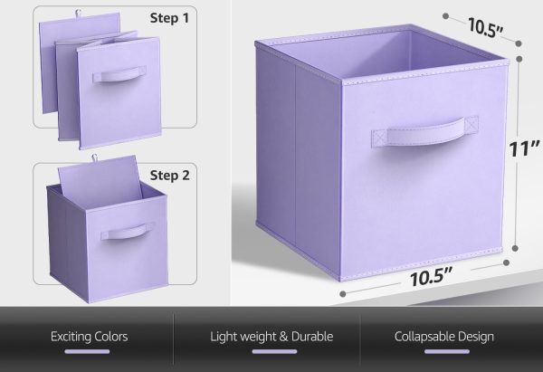 Cubos de almacenamiento plegables de colores