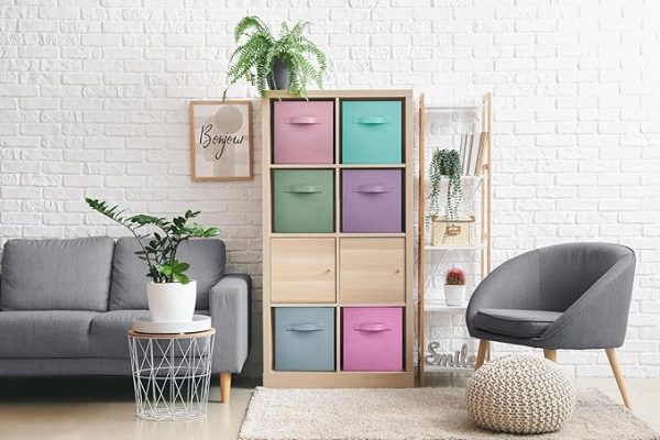 Cubos de almacenamiento plegables de colores
