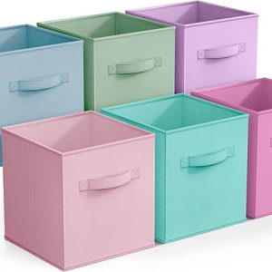 Cubos de almacenamiento plegables de colores