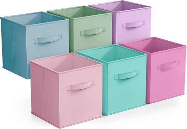 Cubos de almacenamiento plegables de colores