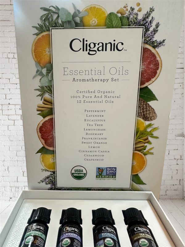 12 aceites esenciales orgánicos de aromaterapia Cliganic